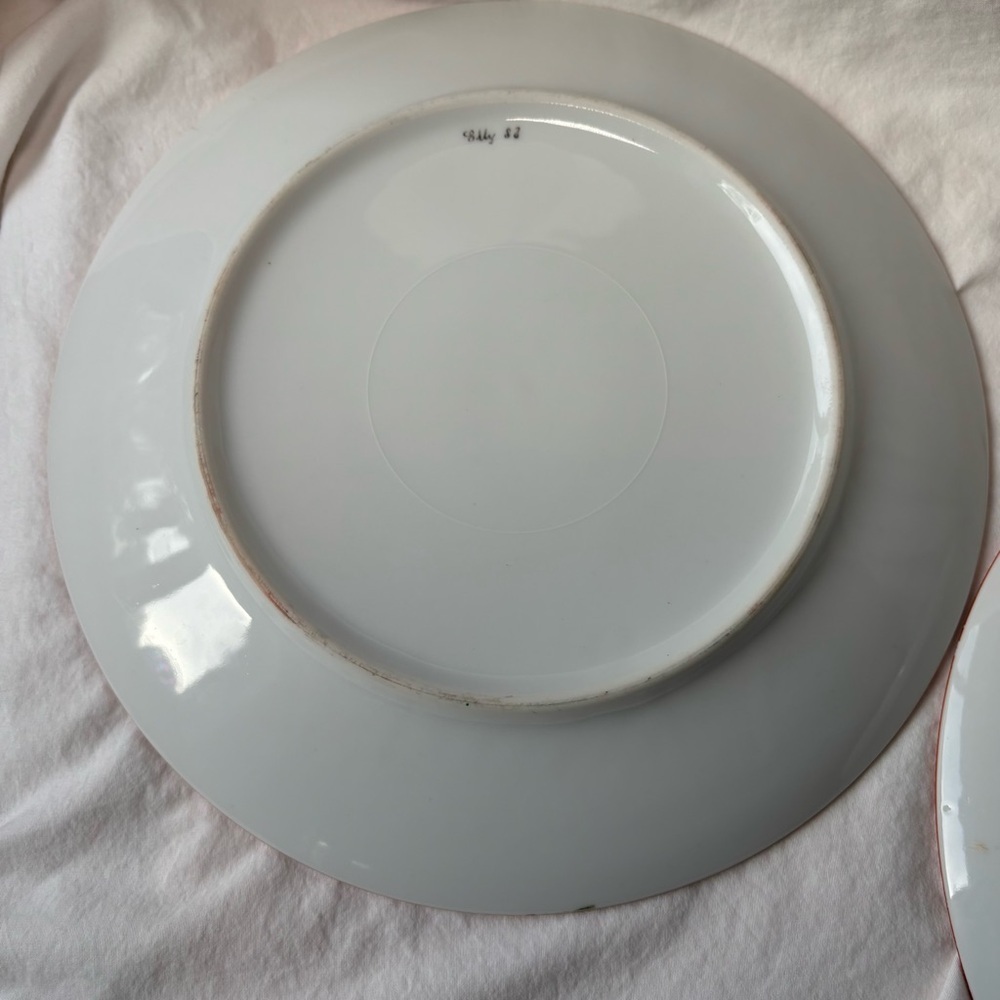 Danish Hand painted Santa Claus Christmas Plates from Svenborg-Set of 2 - Picture 6 of 8